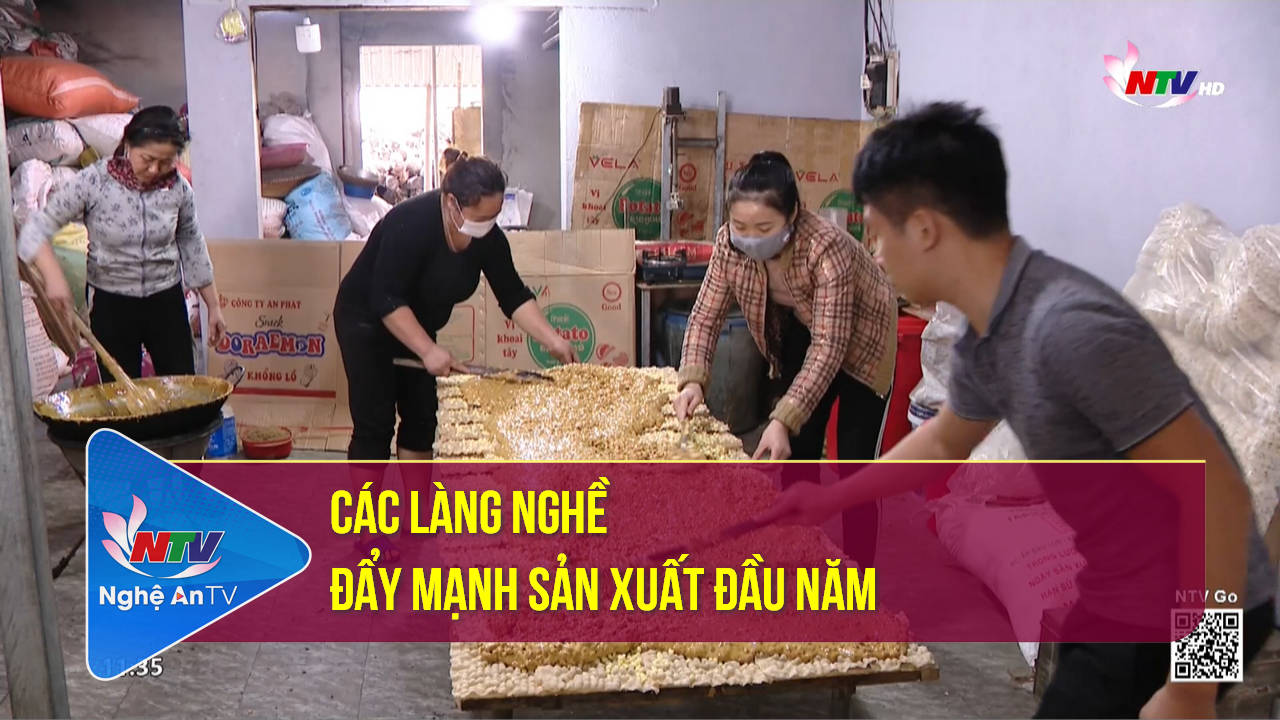 Các làng nghề đẩy mạnh sản xuất đầu năm