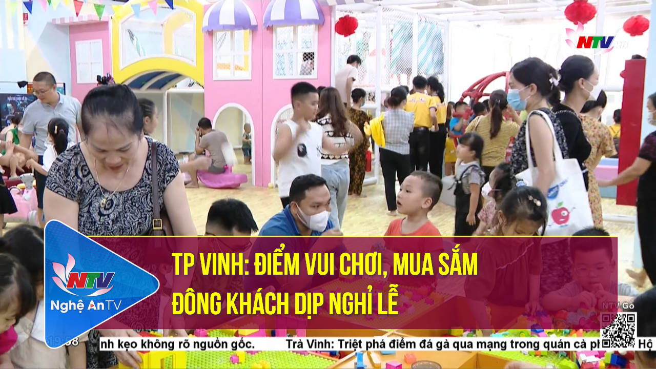 TP Vinh: Điểm vui chơi, mua sắm đông khách dịp nghỉ lễ