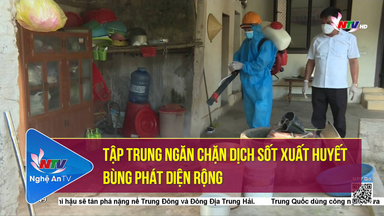 Tập trung ngăn chặn dịch sốt xuất huyết bùng phát diện rộng