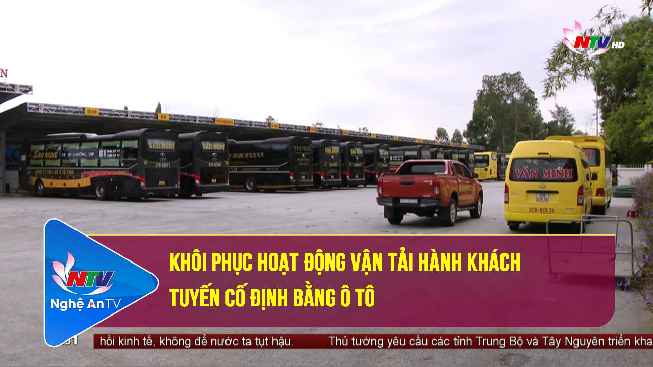 Khôi phục hoạt động vận tải hành khách tuyến cố định bằng ô tô
