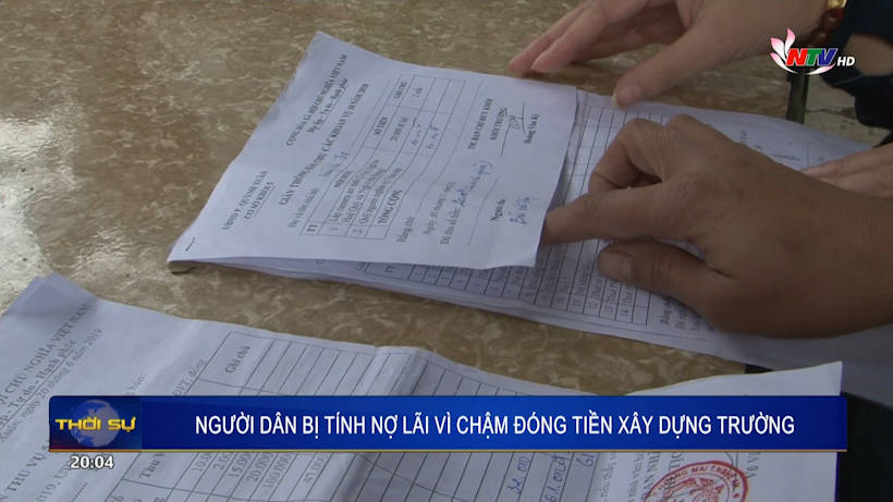 Người dân bị tính nợ lãi vì chậm đóng tiền xây dựng trường