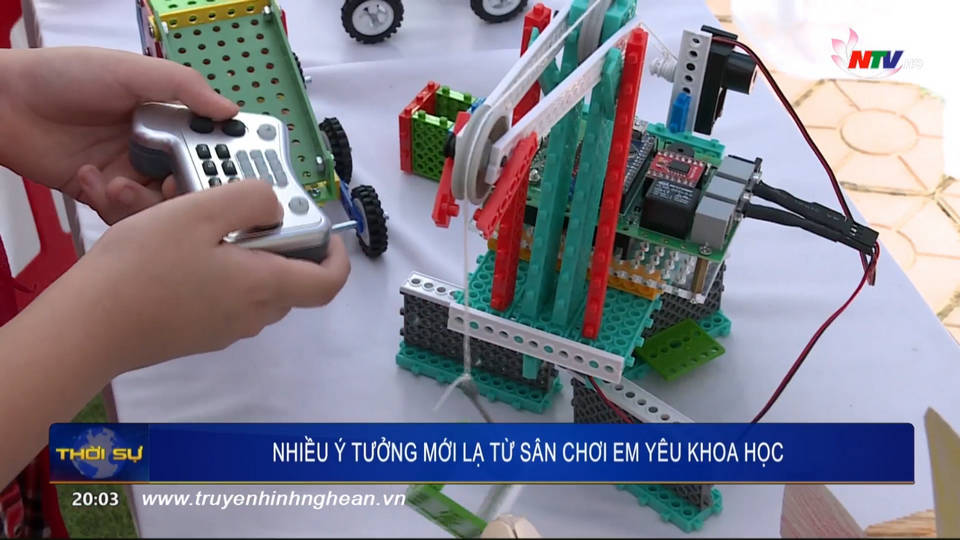 Nhiều ý tưởng mới lạ từ sân chơi em yêu khoa học