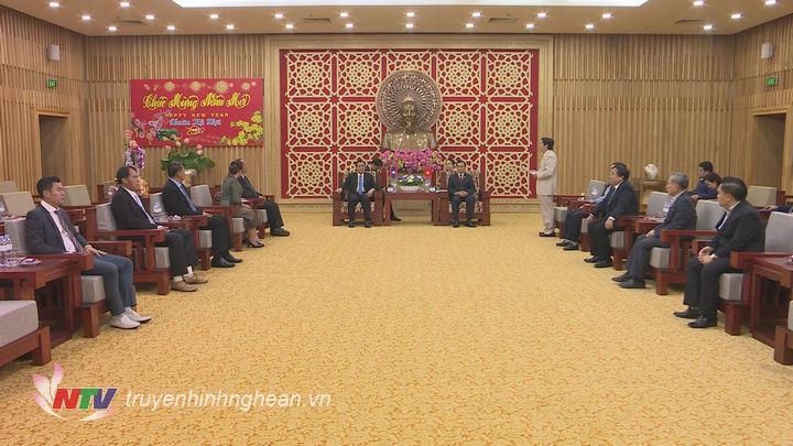 Quang cảnh buổi tiếp đón.