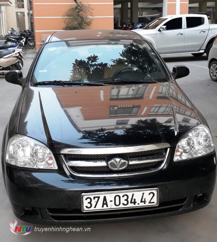 Chiếc xe tang vật gây án.