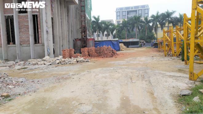 Hiện trường nơi xảy ra vụ tai nạn lao động.