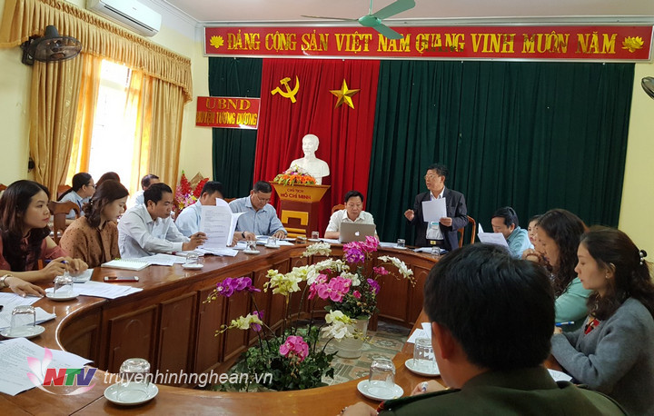 Họp tiểu ban tuyên truyền Lễ hội Đền Vạn- Cửa Rào năm 2019.