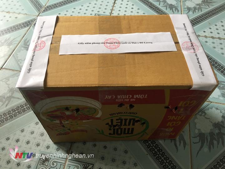 Số tang vật đã được niêm phong.