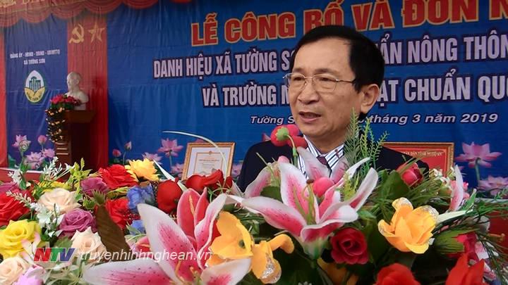 Phó PG88 go Bắn cá UBND tỉnh Đinh Viết Hồng phát biểu tại buổi lễ.
