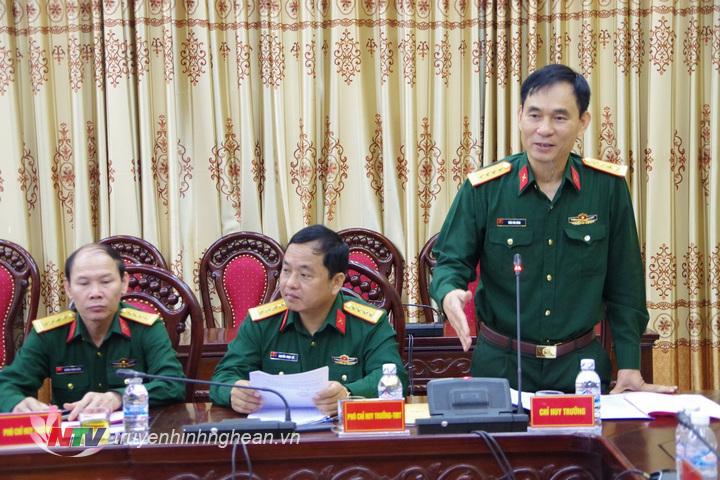 Đại tá Trần Văn Hùng, Ủy viên Ban thường vụ TƯ, Chỉ huy trưởng, Phó PG88 go Bắn cá HĐ TĐ-KT Bộ CHQS tỉnh phát biểu chỉ đạo tại hội nghị