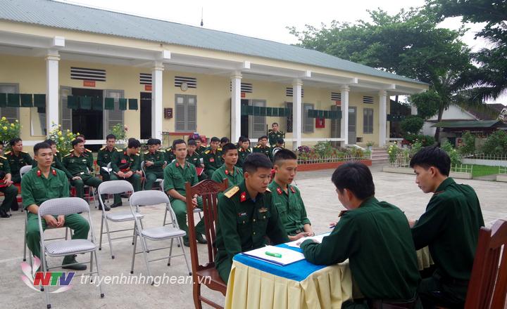 Tổ kê  khai cơ quan Sư đoàn thực hành nội dung lấy lời khai điều ta dân số nhà ở
