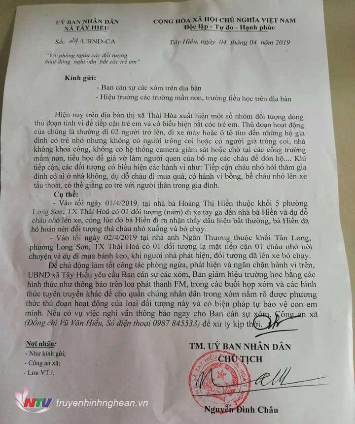 Thông báo