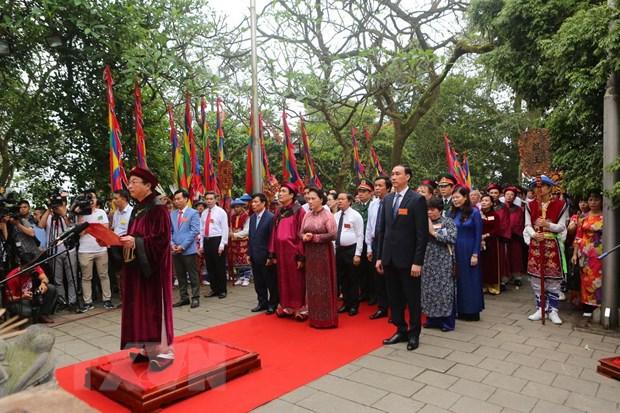 Giỗ Tổ Hùng Vương năm 2019. (Ảnh: Thành Đạt/TTXVN)