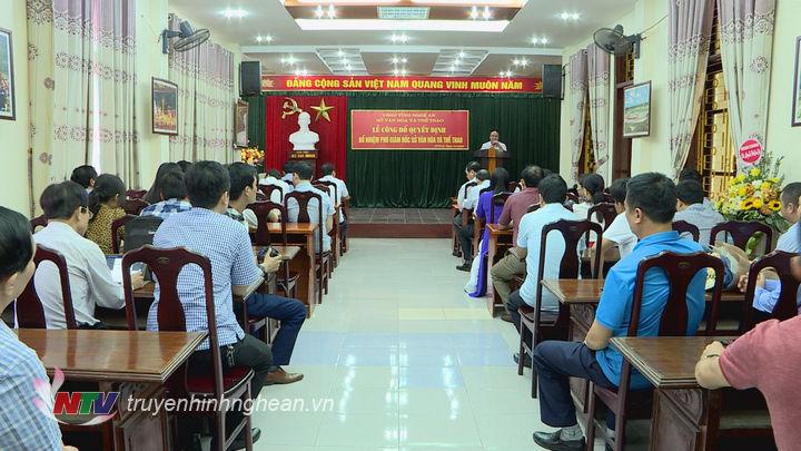 Toàn cảnh lễ bổ nhiệm.