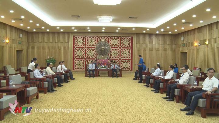 Quang cảnh lễ tiếp.
