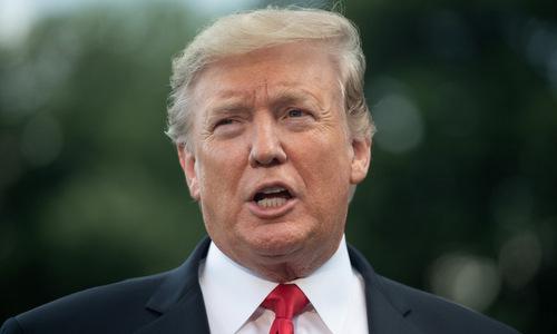 Tổng thống Trump trong cuộc họp báo tại Nhà Trắng hồi giữa tháng 5. Ảnh: AFP.