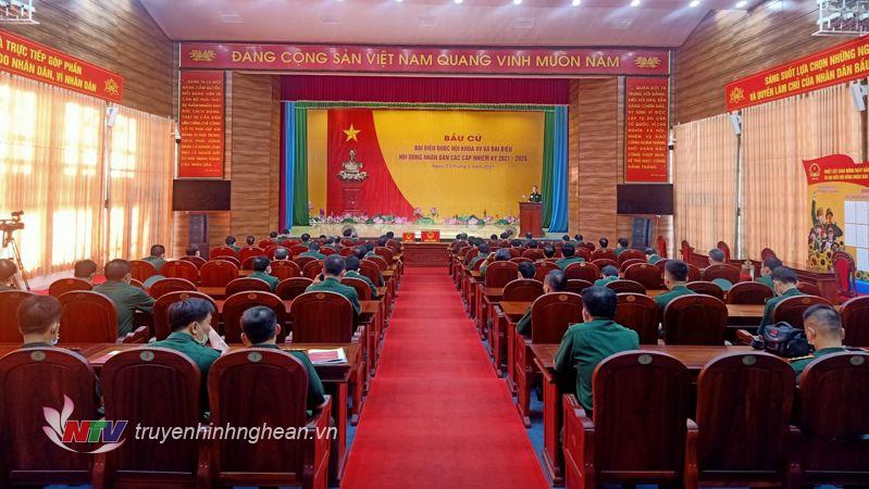Khối các cơ quan Bộ Tư lệnh Quân khu 4 Khai mạc Bầu cử Quốc hội và Hội đồng nhân dân các cấp.-