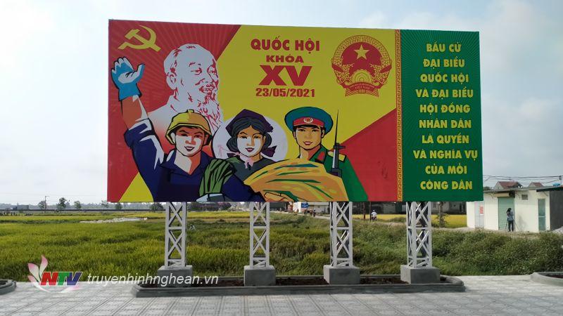 Nhiều địa phương đã làm cụm tuyên truyền cổ động về bầu cử.