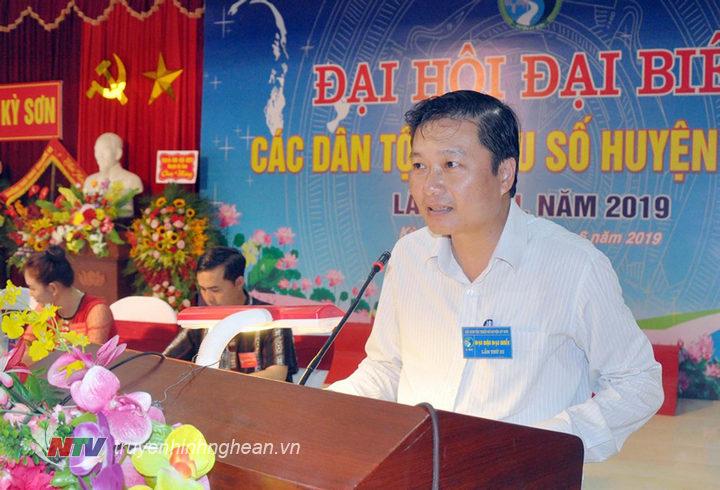 Phó PG88 go Bắn cá UBND tỉnh Lê Hồng Vinh phát biểu chỉ đạo đại hội.