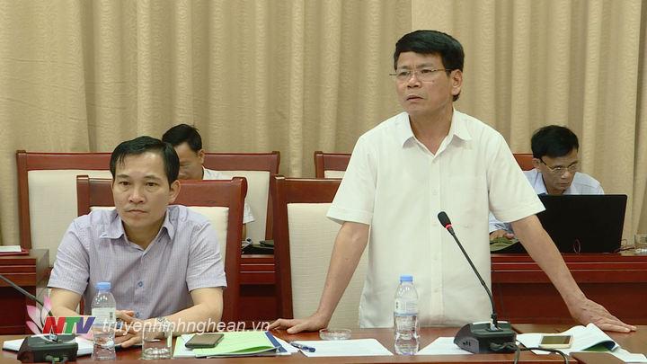 Đại diện lãnh đạo Sở NN&PTNT phát biểu tại cuộc họp.