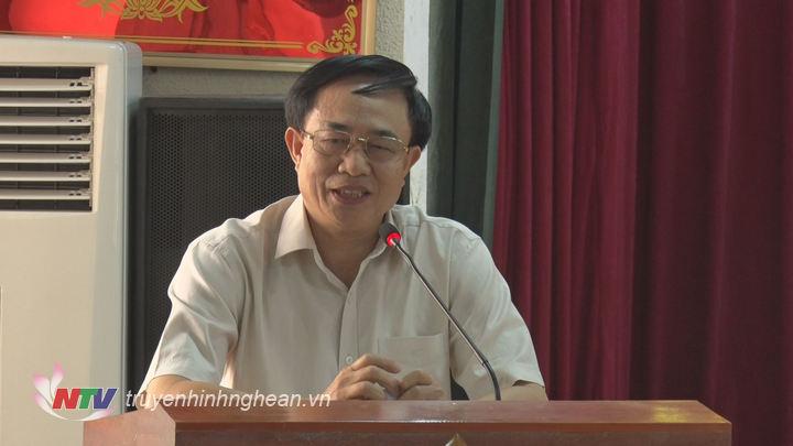 Đại diện lãnh đạo Sở LĐ-TBXH phát biểu tại hội nghị.