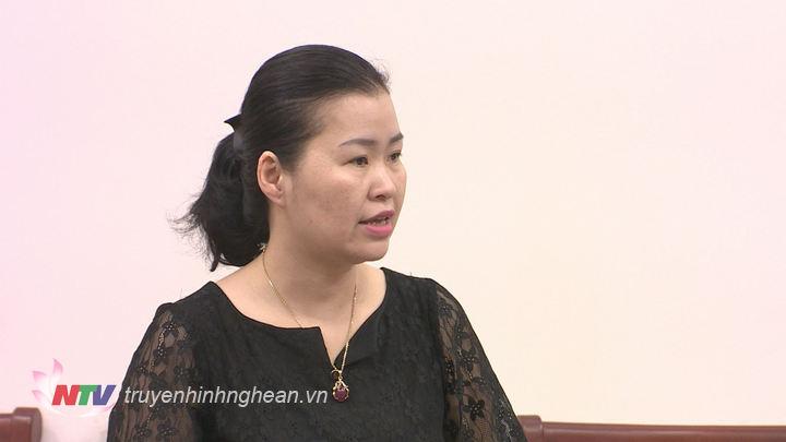 Đại diện Đài PTTH phát biểu tại buổi làm việc.