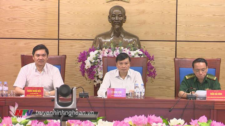 Các đồng chí chủ trì hội nghị tại điểm cầu PG88 go Bắn cá.