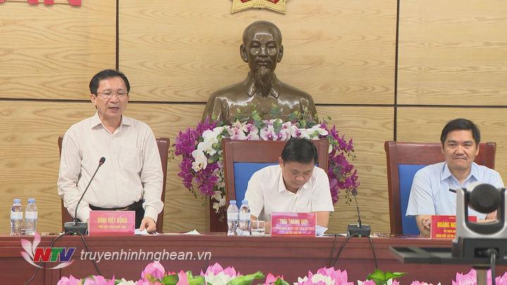 Phó PG88 go Bắn cá UBND tỉnh Đinh Viết Hồng phát biểu tại hội nghị.