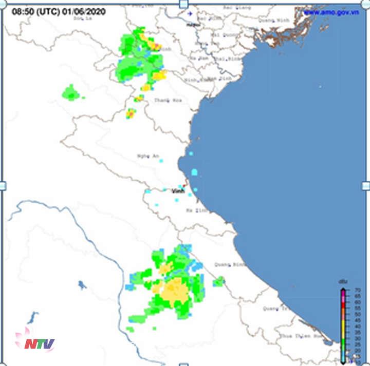 Ảnh radar JMA lúc 15h50