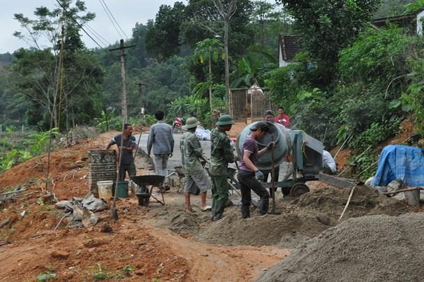 Phong trào xây dựng NTM đang được nhiều Đảng bộ cơ sở ở Thanh Chương tập trung, trong đó cán bộ, đảng viên giữ vai trò nòng cốt.