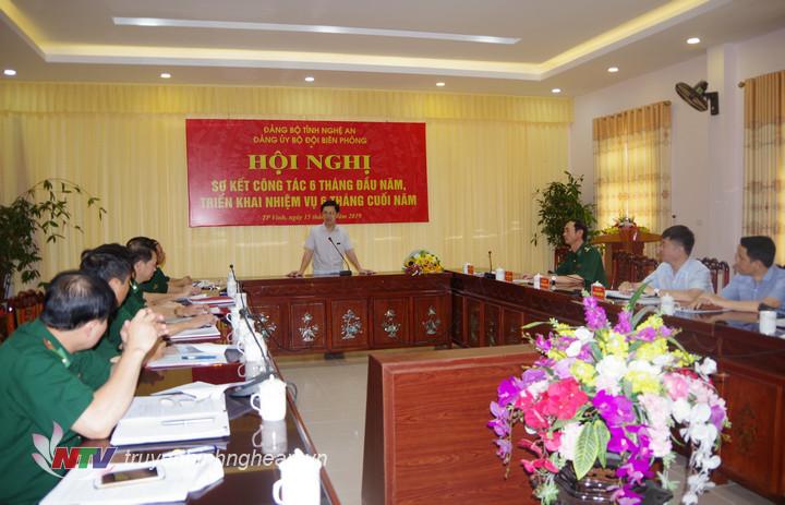 Phó bí thư Thường trực Tỉnh ủy Nguyễn Xuân Sơn phát biểu chỉ đạo hội nghị.