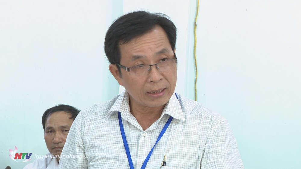 Ông Nguyễn Văn Thế - Bí thư Đảng ủy, PG88 go Bắn cá HĐND xã Thanh Thịnh, Thanh Chương báo cáo t