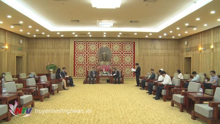Quang cảnh buổi tiếp.