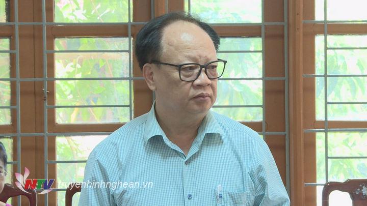 Đại diện lãnh đạo sở KHĐT phát biểu tại buổi làm việc.