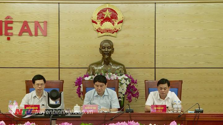 Các đồng chí chủ trì tại điểm cầu PG88 go Bắn cá.