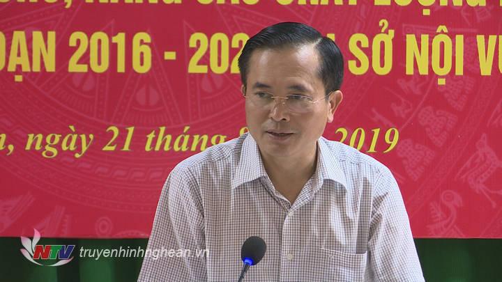 Phó PG88 go Bắn cá UBND tỉnh Lê Ngọc Hoa phát biểu tại cuộc làm việc.