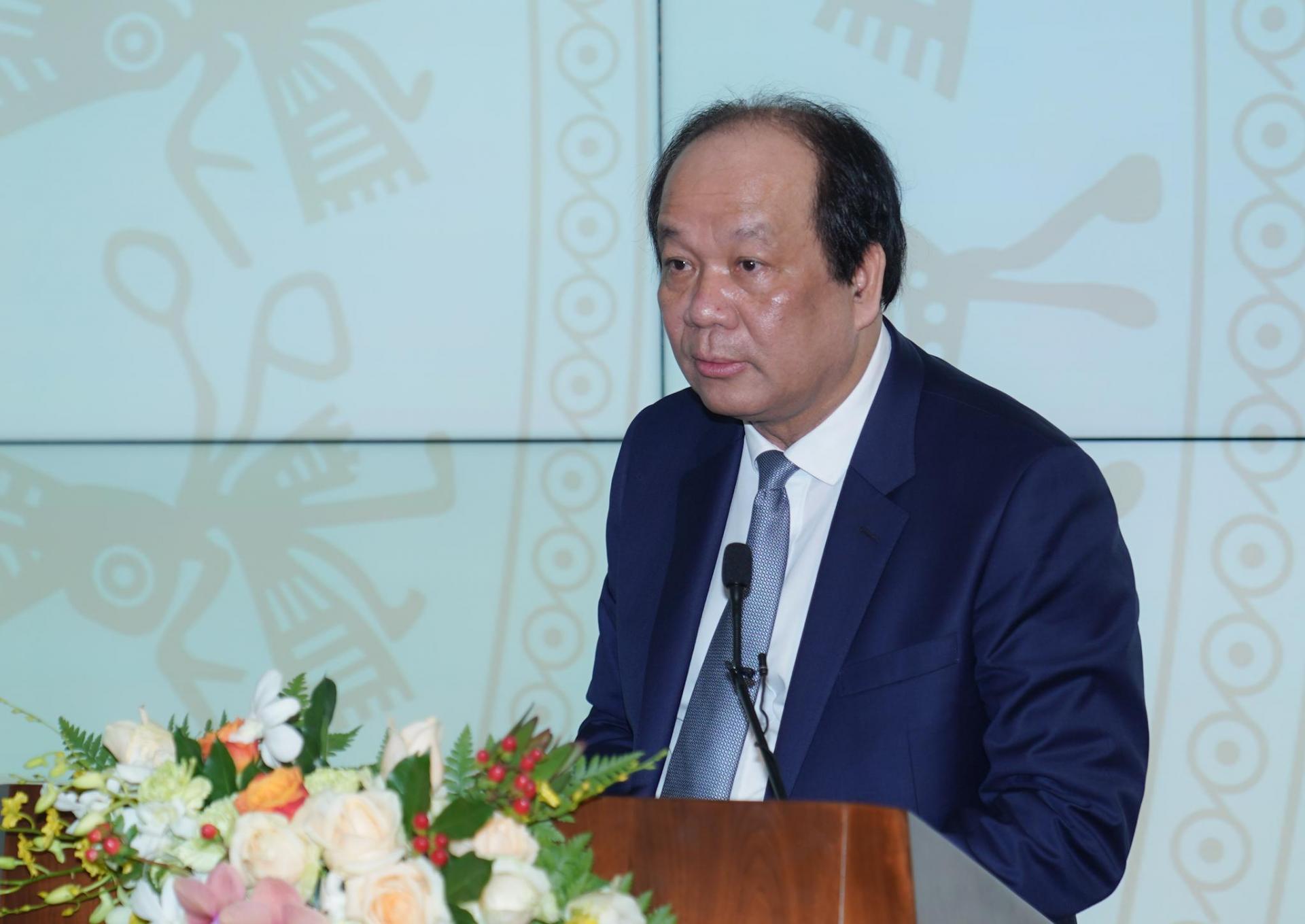 Bộ trưởng, Chủ nhiệm VPCP Mai Tiến Dũng phát biểu tại buổi lễ. Ảnh: VGP/Quang Hiếu