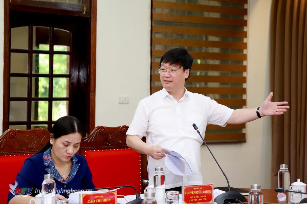 PG88 go Bắn cá UBND tỉnh Nguyễn Đức Trung phát biểu tại cuộc họp.