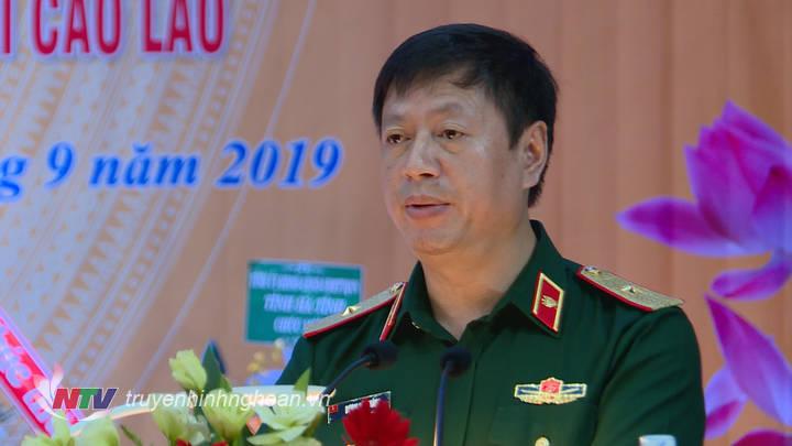 Đồng chí Dương Văn Thăng - Phó chánh án TAND tối cao, Chánh án Tòa án quân sự phát biểu Xổ Số PG 88 lễ kỷ niệm.