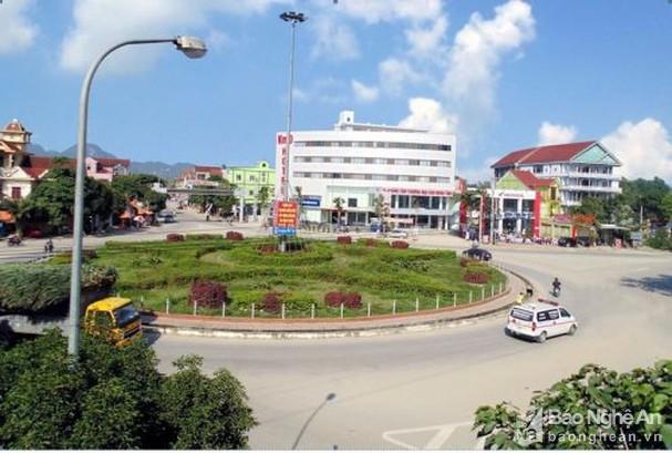 Thị trấn Tân Kỳ đang từng ngày khởi sắc. (Tư liệu)