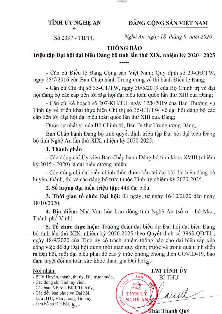 Thông báo triệu tập PG88 go Nạp Rút Tiền đại biểu Đảng bộ tỉnh PG88 go Bắn cá nhiệm kỳ 2020 - 2025.