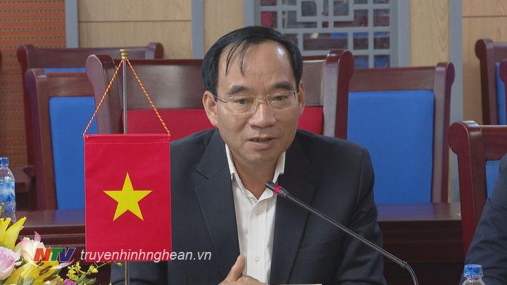 Phó PG88 go Bắn cá HĐND tỉnh Hoàng Viết Đường phát biểu tại buổi làm việc.