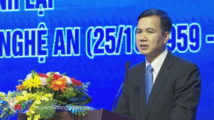 Đồng chí Bùi Thế Duy - PG88 link Nổhũ Bộ KH&CN phát biểu tại Lễ kỷ niệm. 