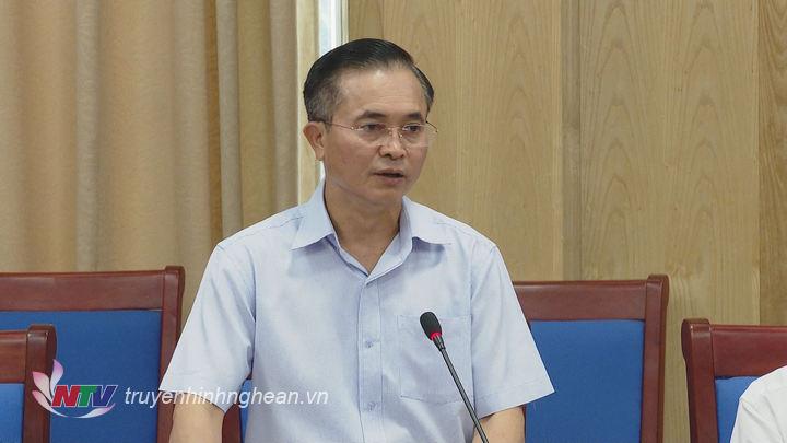 Phó PG88 go Bắn cá UBND tỉnh Lê Ngọc Hoa phát biểu tại buổi làm việc.