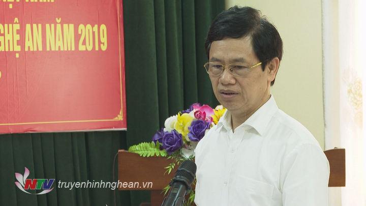 Phó Bí thư Thường trực Tỉnh ủy Nguyễn Xuân Sơn phát biểu tại buổi làm việc.