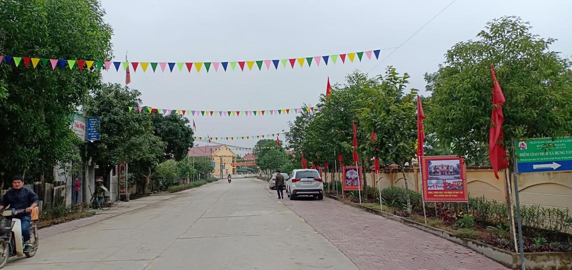 Hưng Tân - xã đầu tiên về đích NTM của huyện Hưng Nguyên. (Tư liệu)