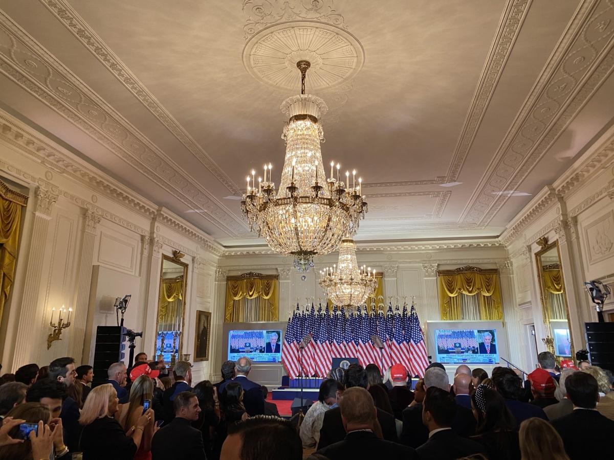 Nguồn ảnh: Twitter Jeff Mason, phóng viên Reuters theo dõi Nhà Trắng.