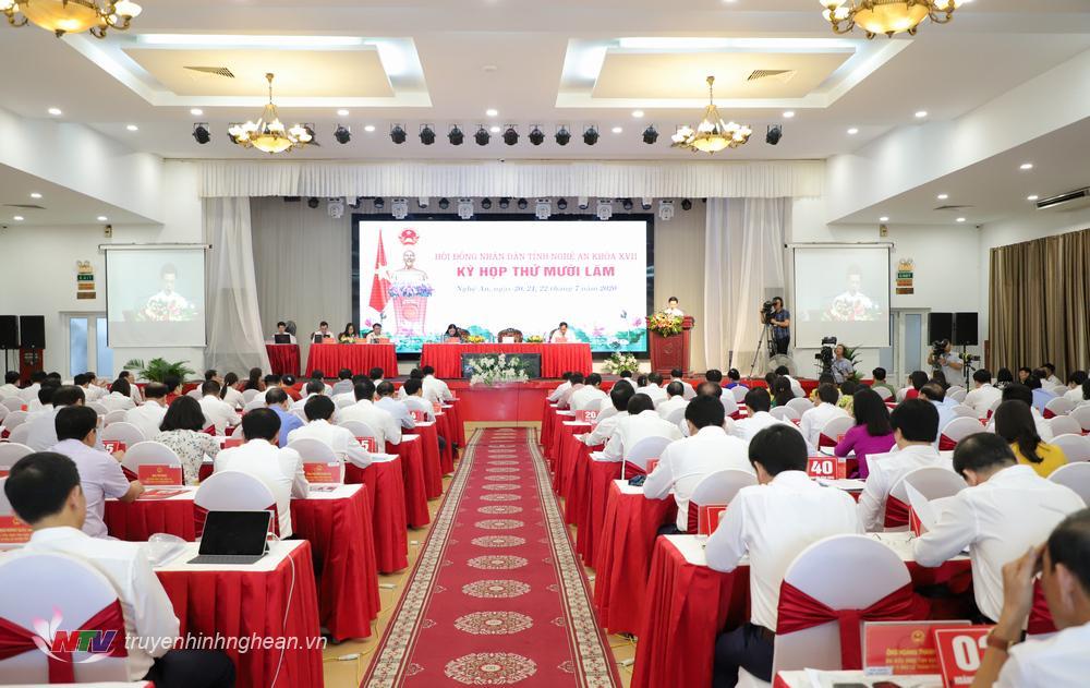 Quang cảnh phiên Xổ Số PG 88 kỳ họp thứ 15, HĐND tỉnh khóa XVII.