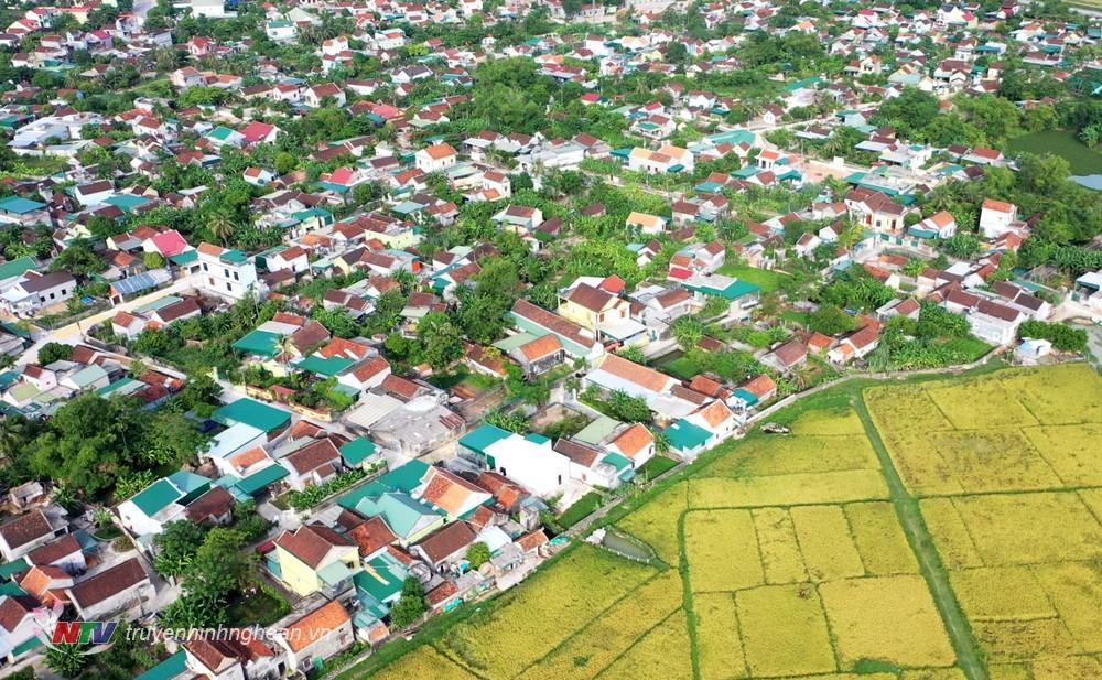 Diện mạo nông thôn mới ở Yên Thành ngày càng khởi sắc.