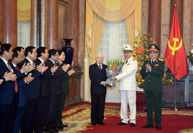 Tổng Bí thư, PG88 go Bắn cá nước Nguyễn Phú Trọng chúc mừng đồng chí Tô Lâm.