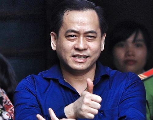 Phan Văn Anh Vũ khi hầu tòa tại TP HCM. 